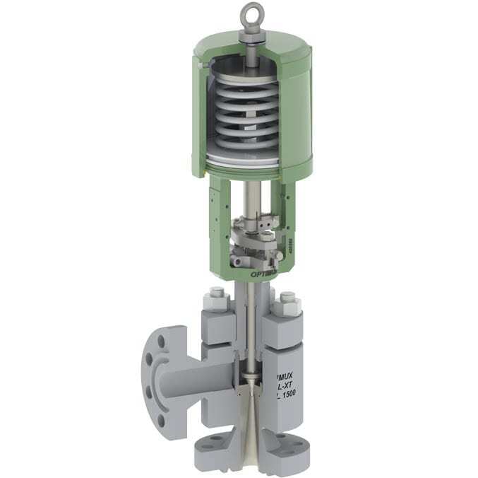 OpGL-XT Fabricated Angle Body Control Valve