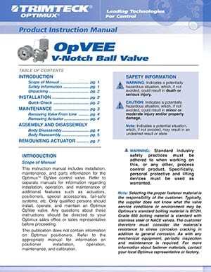 OpVEE™ Product Instruction Manual