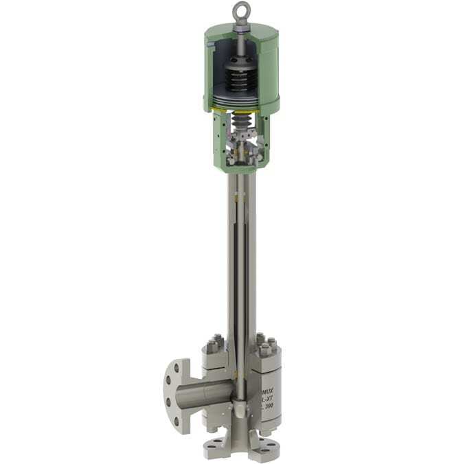 OpGL-XT Fabricated Angle Body Control Valve