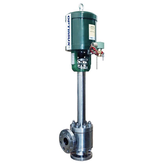 OpGL-XT&trade; Cryogenic Fabricated Angle Body Control Valve