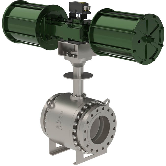 OpTB&trade; Cryogenic Trunnion Mounted Ball Control Valve