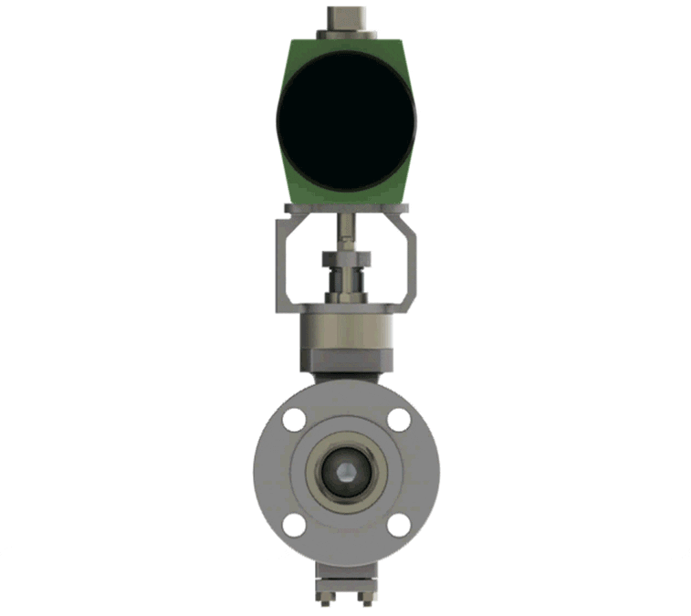 Trimteck OpVEE V-Notch Ball Control Valve animation